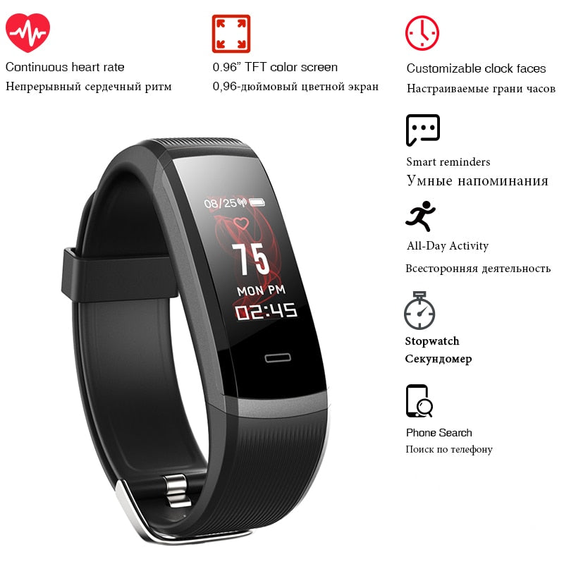 GT101 Sport Smartwatch – Waterproof Fitness Tracker with Heart Rate & Call Alerts